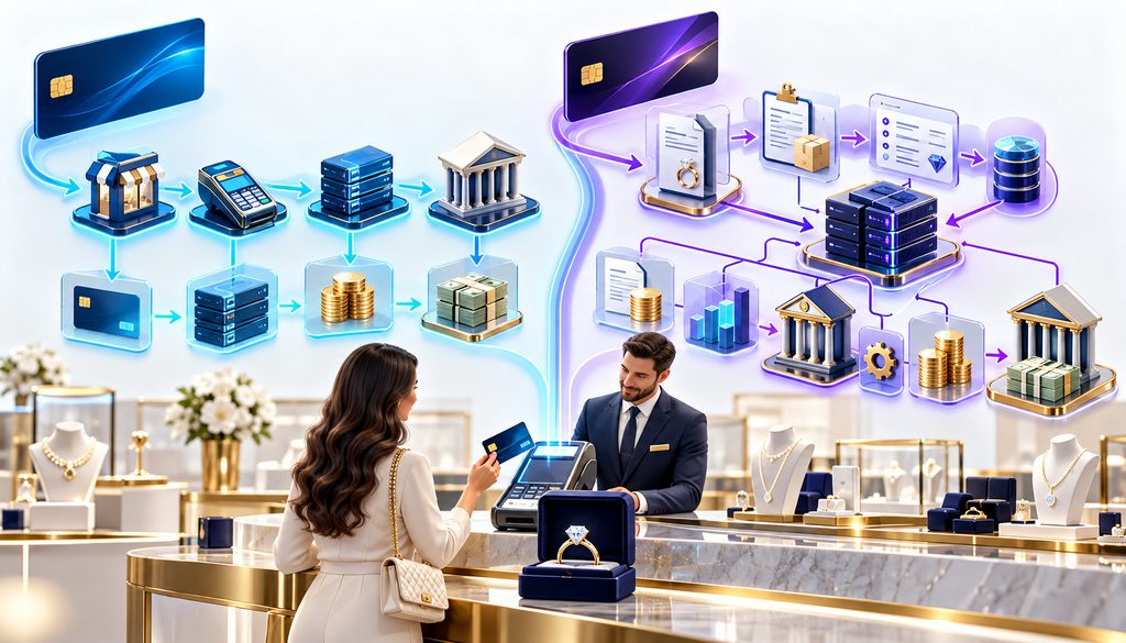 Consumer versus commercial large-ticket jewelry transaction