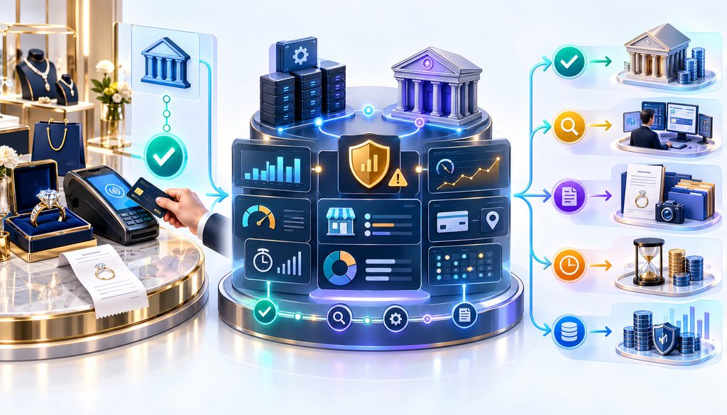 High-value jewelry transaction authorization and processor review